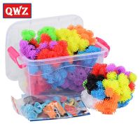 QWZ 400Pcs n Ball DIY Assembling Toys Magic Puffer Ball Children Creative Building Blocks Squeezed Educational Handmade Toy