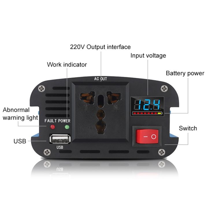 carmaer-2400w-car-smart-multi-function-digital-display-inverter-household-power-converter-specification-24v-to-220v