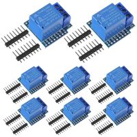 THLT7B 8Pcs 5V One Channel Relay Module Relay Switch 5V Mini Relay Shield for WeMos D1 Mini Also for Arduino for WeMos D1