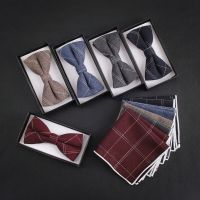 Pure cotton  men and women  formal wear  groom  groomsman  wedding  wine red  black denim  blue plaid  bow tie Boys Clothing