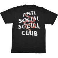 แขนสั้นโอเวอร์ไซส์⭐ ANTI SOCIAL ⭐ เสื้อยืด คอกลม แขนสั้น แฟชั่น แอนตี้ โซเชี่ยล งูS-3XL  R22A