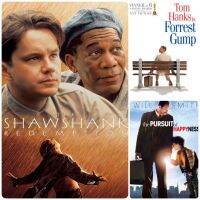 ?สินค้าขายดี? DVD หนังสร้างแรงบันดาลใจ ☆THE SHAWSHANK☆FORREST GUMP☆THE PURSUIT OF HAPPYNESS มัดรวม 3 เรื่องคุณภาพ #แพ็คสุดคุ้ม