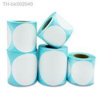 ◇◐✥ 1 Roll White Round Stickers Direct Thermal Label Roll Packing Self-Adhesive Seal Label Sticker Office Supplies