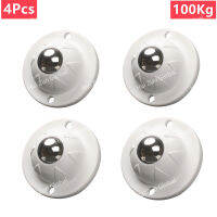 4Pcs เฟอร์นิเจอร์ล้อล้อ Universal ล้อ360 ° หมุน Self Adhesive Casters ล้อสแตนเลสไนลอน Strong ปฏิบัติ ~