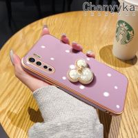 Chenyyka ปลอกสำหรับ OPPO A91 Reno 3 4G F15 Reno 3 Pro 5G เคสกรณีแฟชั่นน่ารักเพชรมิกกี้การออกแบบใหม่ด้านหรูหราชุบปลอกเต็มเลนส์ปกกล้องกันกระแทกเชลล์นุ่มกรณีการป้องกัน