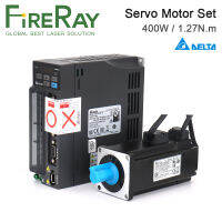 ERTU ใหม่ FireRay Delta กลไกควบคุบAC 400W B2 0.4kw 1.27N ม. 3000รอบต่อนาที60มม. ชุดขับเคลื่อนมอเตอร์ ECMA-C20604RS ASD-B2-0421-B พร้อมสายขายดี3ม.