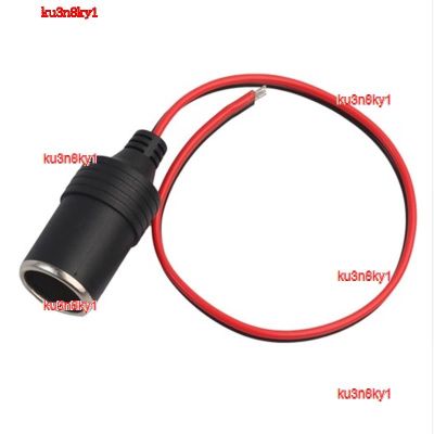 ku3n8ky1 2023 High Quality 30cm Universal 12V 10A 120W Car Cigarette Lighter Female Socket Plug Auto Car Cigar Charger Cable Power Connector Adapter