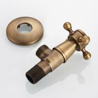 Antique Brass Triangle Valve 1/2 quot; Male Thread Water Control Valves Bathroom Angle Stop Valve Bathroom Accessories