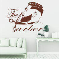 Barber Shop Men Beard Hairstyle Salon Wall Window Decal Fashion Hairdresser Hair Cut Wall Sticker Vinyl Wallpaper Removable P366