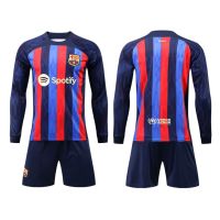 Hot Newest Top-quality New arrival 2022 2023 Newest shot goods Most popular 22/23 Top quality Ready Stock High quality 22-23 Season Long Sleeves Football Jersey Set Barcelona Jersey Men Winter Soccer Trainwear