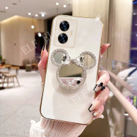 2023ใหม่ทันสมัยชุบนุ่มเคสทีพียูแรงม้า C55 REALME เคสกระจกแต่งหน้าคริสตัล NFC เคสโทรศัพท์ C55 Realme OPPO สำหรับ C55 REALME