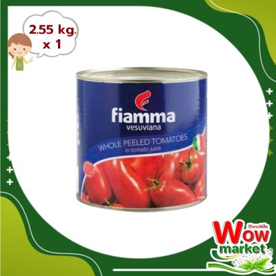 Fiamma Vesuviana Whole Peeled Tomatoes in Tomato Juice 2.55 kg  WOW..! ไฟมมา วีสุเวียนา มะเขือเทศปอกเปลือกในน้ำมะเขือเทศ 2.55 กก.
