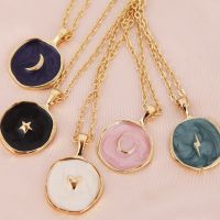 【YF】❒  Star Lightning Pendant Necklaces Fashion Jewelry Enamel Clavicle Chain Necklace Gifts