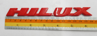 Logo HILUX งานพลาสติก พร้อมกาวติด สี แดง 16 cm