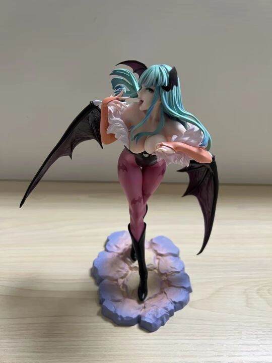 zzooi-23cm-vampireed-hunter-morrigan-aensland-felicia-anime-action-figure-darkstalkers-bishoujo-collection-figurine-halloween-toy-gift