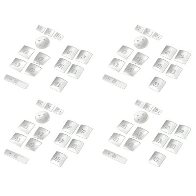 56x Inner Door Armrest Window Switch Button Trim Cover Sticker for Benz GLK ML GL A B C E G Class W204 W212 W246 W166