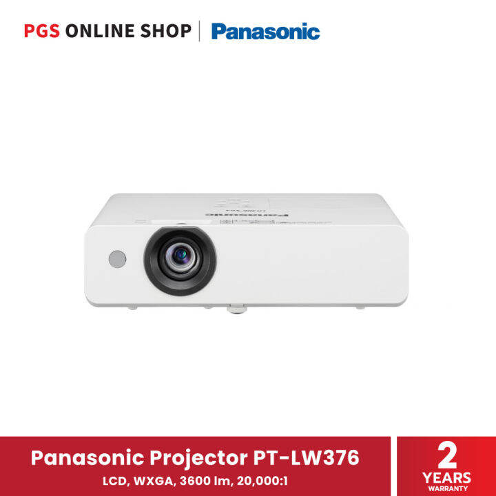 Panasonic Projector PTLW376 โปรเจคเตอร์ LCD, 1280x800 (WXGA), 3600