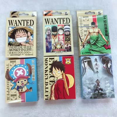 ✼☞✴ ไพ่โป๊กเกอร์ ลายการ์ตูนอนิเมะนารูโตะ One Piece Dragon Ball Natsume สําหรับแฟนคลับ 54 ชิ้น