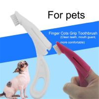 Dog Super Soft Pet Finger Toothbrush Teeth Cleaning Bad Breath Care Nontoxic Plasitc Tooth Brush Tool Dog Cat Cleaning Supplies Brushes  Combs