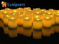 【❖New Hot❖】 jiangyi Lumiparty ไฟทีไลท์ Led หรี่แสงได้24ชิ้นสไตล์คำปฏิญาณเทียนแบบไม่มีเปลวไฟโบสถ์และตกแต่งบ้านและแสงสว่าง