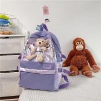 Student bag Han edition of the new cute cartoon bear bag female ins elementary junior high school students backpack backpack