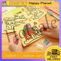 【hot sale】 ☂ B02 Happy Planet Childrens Creative Sand Painting 1 piece educational toys kids art and craft diy handmade educational toys