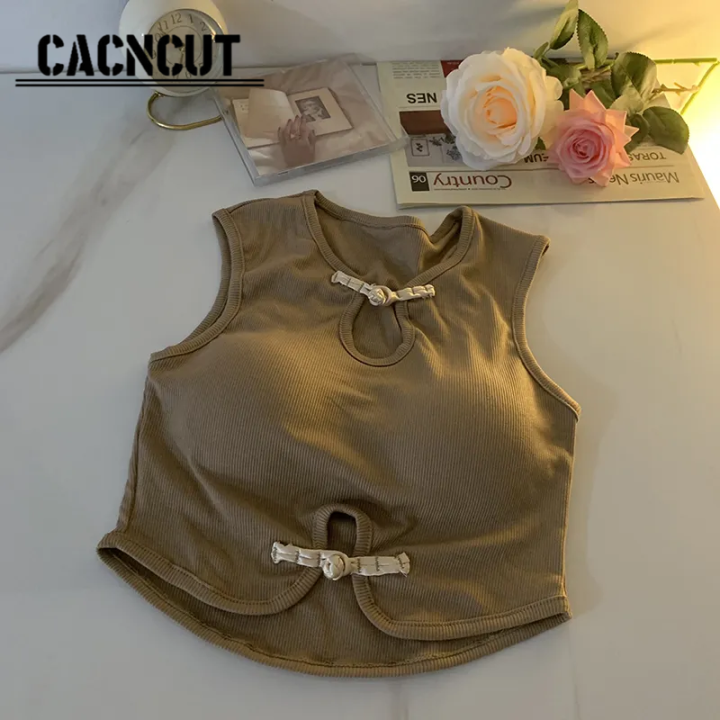 cacncut-กระดุมสไตล์จีนย้อนยุคแผ่นดิสก์เสื้อหน้าอกแขนกุดมีแผ่นหน้าอกหนึ่งเสื้อแนบเนื้อด้วย-spice-cutout-heart-spice-desire-top