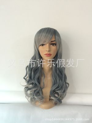 Cos harajuku daily wig warm gray gradient Lolita soft sister