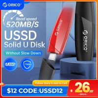 ORICO ดิสก์ U U 520เมกะไบต์/วินาทีโซลิดสเตทไดร์ฟปากกา SSD ความเร็วสูงชนิด C 1TB 512GB USB แฟลชไดรฟ์128GB