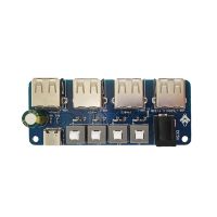 Power Expansion Module Button Control Module 5V Power Supply 4 Way USB Power Distribution Board Power Supply Hub