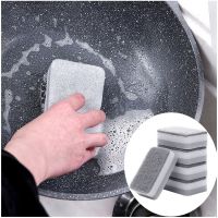 ◆ 5pcs Dishwashing Sponge Kitchen Clean Rub Pot Rust Focal Stains Sponge Removing Kit Cleaning Brush Sponges Accessories