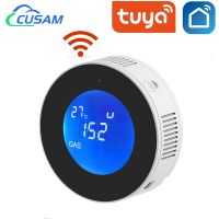 Tuya Smart Wifi Combustible Gas Leakage Detector Alarm LPG Natural Gas Leak Alarmer Sensor Home Security LCD Display App Control