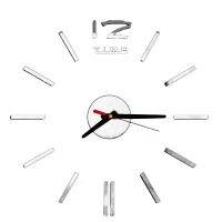 Trusty นาฬิกาติดผนัง 12 TIME ของแต่งบ้าน ยอดฮิต DIY Wall Clock 122X สีเงิน