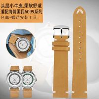 Vintage Leather Watch Strap Suitable for Seagull Simple National Series 6099 6100 6101 Mens Strap 20mm