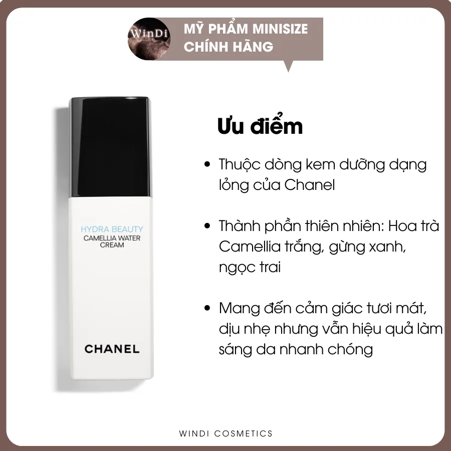 Chanel Hydra Beauty Camelia Water Cream Cream Women 1 oz  Beauty   Personal Care  Amazoncom