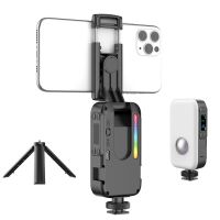 New 360 Rotatable Live Phone Mount Holder Tripod with Cold Shoe Seflie Light for Mic Phone Clip for Iphone 14 12 13 Smartphone