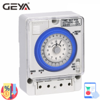 GEYA TB388พลังงานล้มเหลว24ชั่วโมงวิศวกรรมจับเวลาสวิทช์ที่มีแบตเตอรี่100โวลต์-240โวลต์15A เวลาวงจรแผนภาพ