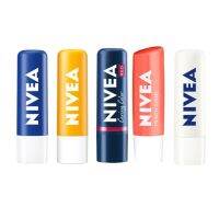 ( มีคูปองส่งฟรี / 4.8 กรัม )  NIVEA Lip  4.8 g. นีเวีย ลิป  4.8 กรัม    (ลิป, ปากนุ่ม, ปากชุ่มชื้น, ริมฝีปากนุ่ม )  มี 4 เเบบ