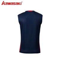 【Ready】? Kawasaki Kawasaki sweatshirt summer mens V-neck vest basketball badminton clothing breathable perspiration training T-shirt