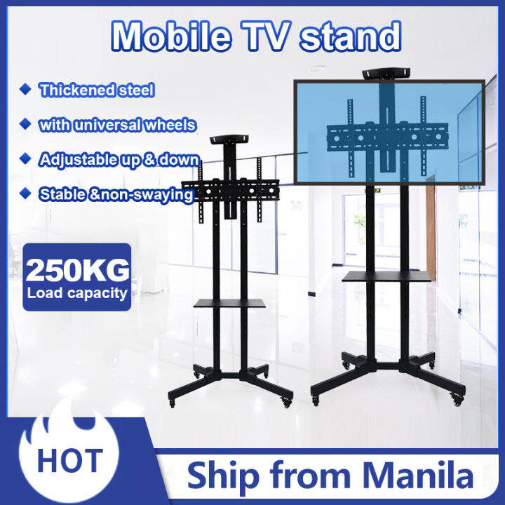 Universal TV Stand A movable allinone floorstanding rotating LCD