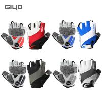 hotx【DT】 Cycling Fingerless Gloves Half Gel Lycra Fabric Short Outdoor Accessories for MTB Road