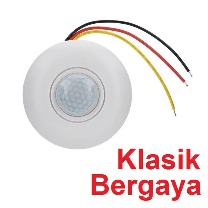 Saklar Lampu Sensor Gerak Pir Switch Otomatis Motion Detector Plafon ...