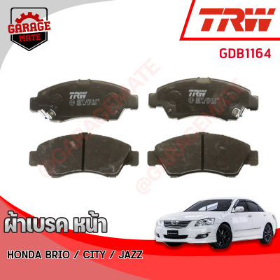 TRW ผ้าเบรคหน้า HONDA CITY 1.5L  02-07/CIVIC (เตารีด) 3ม,4ประตุ 93-96,(ตาโต)1.6L 93-00/JAZZ(GD) 03-08