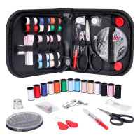 【Free Shipping】42 Pcs Sewing Kit Mini Portable Sewing Box Multifunction Portable Sewing Kit to Travel or Office Emergency Repair