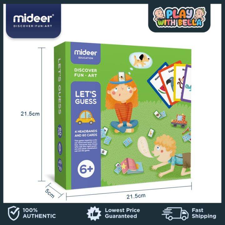 Mideer Kid's Pinoy Henyo Headband Guessing Animal Game Lazada PH