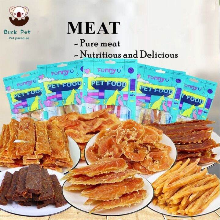 Hot oaqfdb 100g Puppy Treats Pet DogTreats Beef Chicken Pet Food Dog