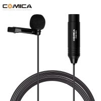 COMICA CVM-V02O Omnidirectional Lavalier Lapel Microphone XLR Plug Supports 48V Phantom Power Supply Condenser Mic