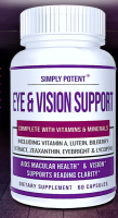 SIMPLY POTENT Eye &amp; Vision Support 60 Caps