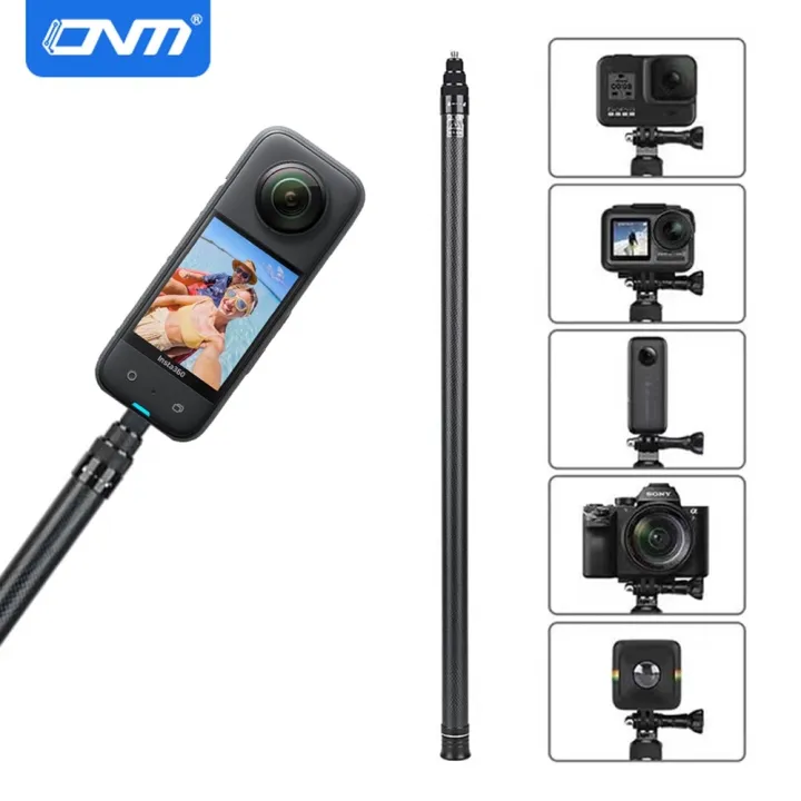 ไม้เซลฟี่คาร์บอนไฟเบอร์3m-สำหรับ-insta360-x3-หนึ่ง-x2-rs-อะลูมินัมอัลลอยไม้เซลฟี่สำหรับ-gopro-hero-11-10-9-8-dji-osmo-action