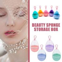 Beauty Sponge Storage Box Empty Transparent Puffs Drying Box F7Q7